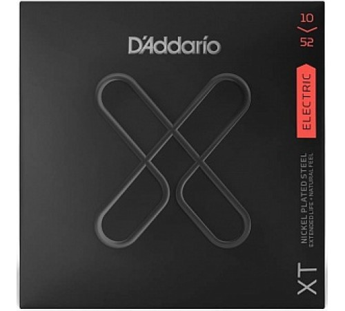 Струны D'ADDARIO XTE1052 XT 10-52 никелированная навивка с покрытием для электрогитары