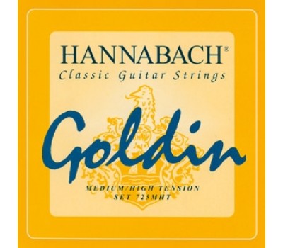 Струны HANNABACH 725MHT Goldin карбон средне-жесткое натяжения для классической гитары