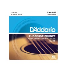 Струны D'ADDARIO EJ16 12-53 фосфор/бронза для акустической гитары