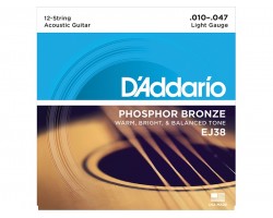 Струны D'ADDARIO EJ16 12-53 фосфор/бронза для акустической гитары