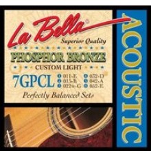 Струны LA BELLA 7GPCL 11-52 фосфор/бронза для акустической гитары