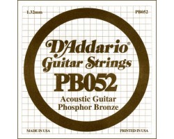 Струна D'ADDARIO PB052 д/акуст.гитары фосф.бронза