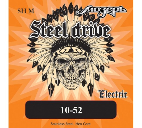 Струны для электрогитары МОЗЕРЪ SH-M 10-52 Steel Drive