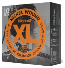 Струны для электрогитары D'ADDARIO EXL110-10P 10-46 