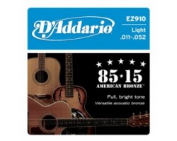 Струны D'ADDARIO EZ910 11-52 бронза для акустической гитары
