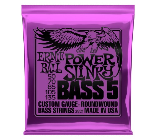 Струны ERNIE BALL 2821 50-135 для 5-струнной бас-гитары