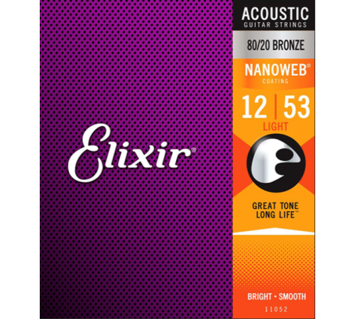 Струны ELIXIR 11052 NanoWeb 12-53 д/ак.гитары