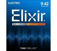 Струны для электрогитары ELIXIR 12002 NanoWeb 9-42