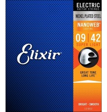 Струны для электрогитары ELIXIR 12002 NanoWeb 9-42