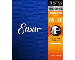 Струны ELIXIR 12027 NanoWeb 9-46 для электрогитары