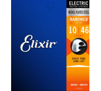 Струны для электрогитары ELIXIR 12052 NanoWeb 10-46