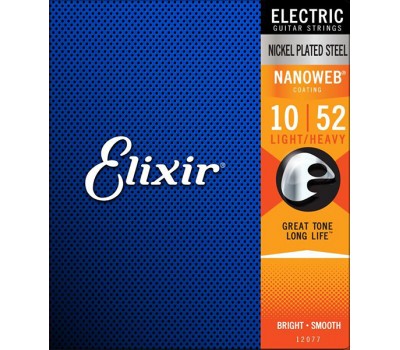 Струны ELIXIR 12077 NanoWeb 10-52 д/эл.гитары