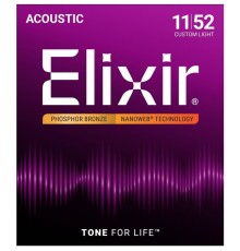 Струны для акустической гитары ELIXIR 16027 NanoWeb 11-52