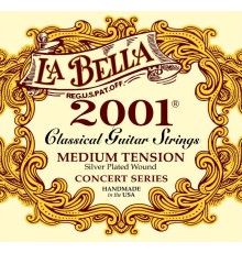 Струны LA BELLA 2001M нейлон clear/silver среднего нятяжения для классической гитары
