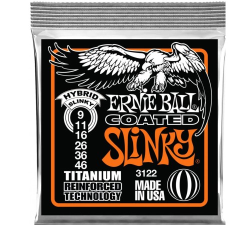 Струны для электрогитары ERNIE BALL 3122 Titanium 9-46