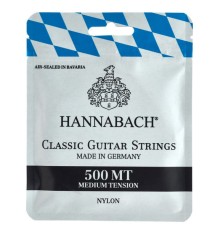 Струны HANNABACH 500MT нейлон Silver plated Clear среднее натяжение для классической гитары
