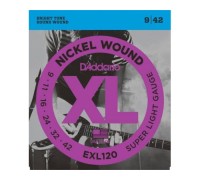 Струны для электрогитары D'ADDARIO EXL120 9-42 