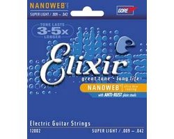 Струны ELIXIR 12002 NanoWeb 9-42 д/эл.гитары