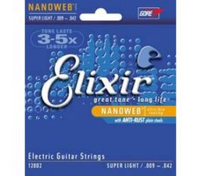 Струны ELIXIR 12002 NanoWeb 9-42 д/эл.гитары