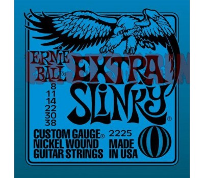 Струны ERNIE BALL 2225 8-38 никелированная навивка д/эл.гитары