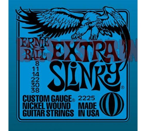 Струны ERNIE BALL 2225 8-38 никелированная навивка д/эл.гитары