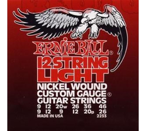 Струны ERNIE BALL 2233 никель д/12-стр.эл.гитары