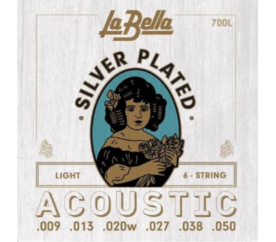Струны LA BELLA 700L 9-50 д/ак.гитары Silver Plated