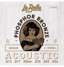 Струны для акустической гитары LA BELLA 7GPM 13-56 