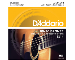 Струны D'ADDARIO EJ14 12-56 бронза для акустической гитары 