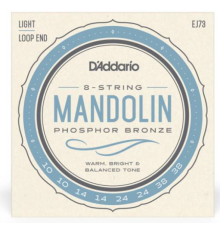 Струны D'ADDARIO EJ73 для мандолины фосфор/бронза