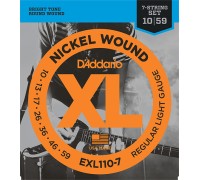 Струны для 7-струнной электрогитары D'ADDARIO EXL110-7 10-59 