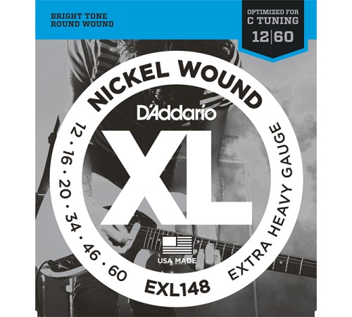 Струны для электрогитары D'ADDARIO EXL148 12-60