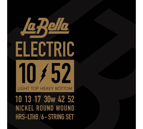 Струны LA BELLA HRS-LTHB 10-52 для электрогитары никелированная навивка