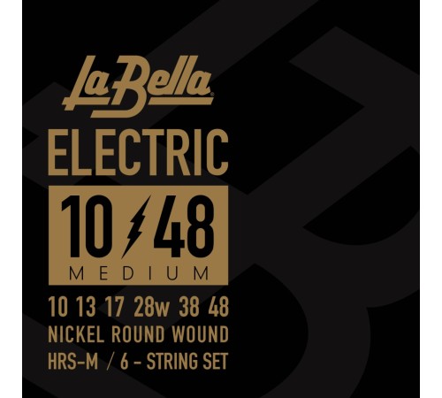 Струны LA BELLA HRS-M 10-48 для электрогитары никелированная навивка
