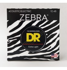 Струны для электроакустической гитары DR ZAE10 10-48 Zebra 