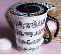 Чашка с крышкой "МУЗЫКА" 