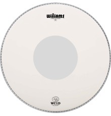Пластик 14" WILLIAMS W1D-10MIL-14 с напылением с точкой однослойный для барабана
