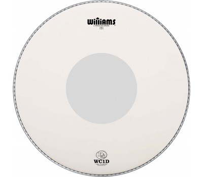 Пластик 14" WILLIAMS W1D-10MIL-14 с напылением с точкой однослойный для барабана