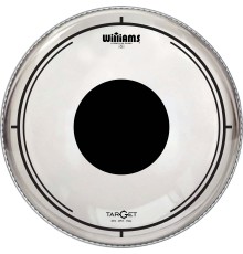 Пластик 16" WILLIAMS DT2-7MIL-16 прозрачный с точкой двуслойный для барабана