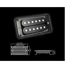 Звукосниматель BELCAT BH22BK Bridge