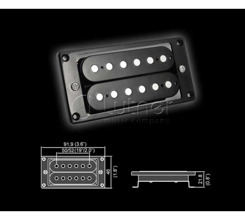 Звукосниматель BELCAT BH22BK Bridge